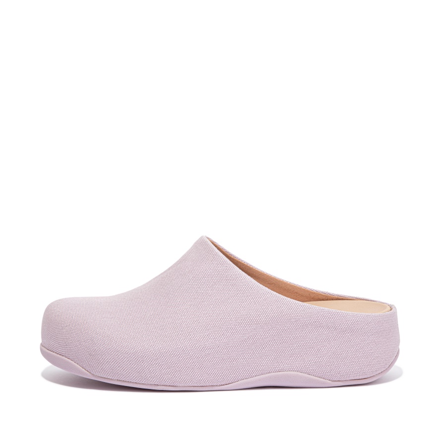 Fitflop Tamancos De Lona Macio Lilás
