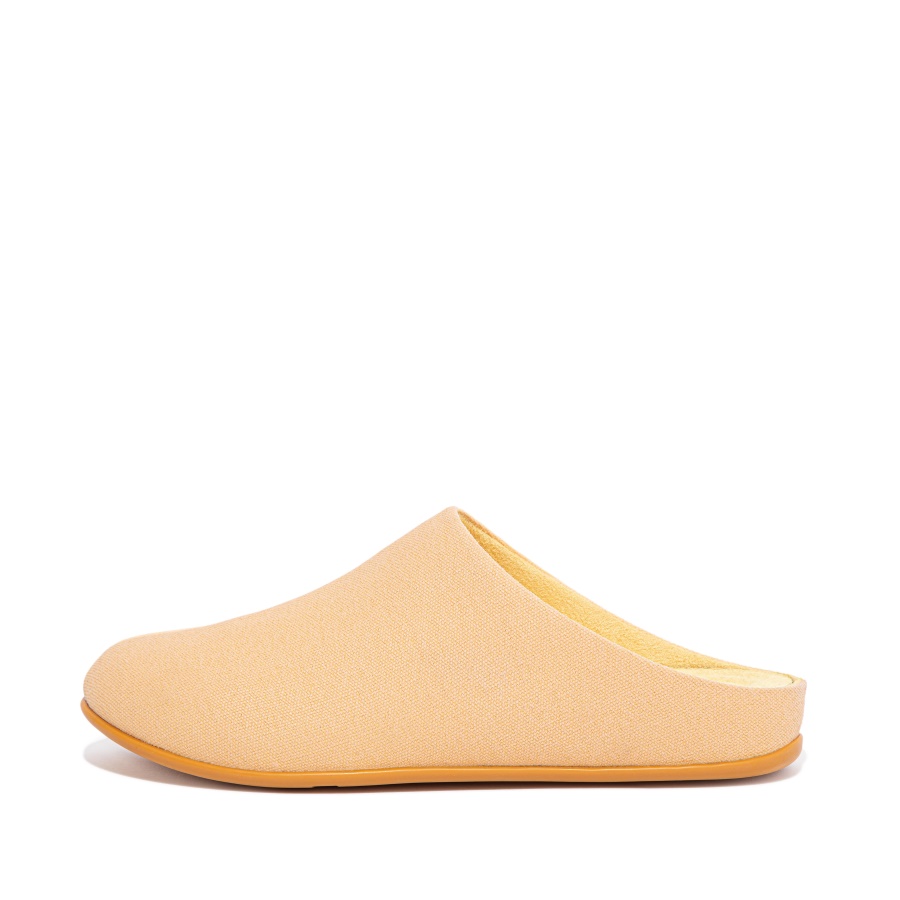 Chinelos De Lona Fitflop Amarelo-laranja