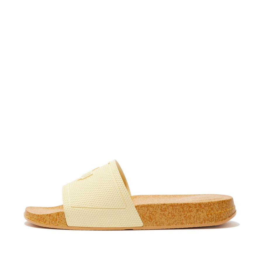 Fitflop Slides Com Estampa De Cortiça Rosa Nu