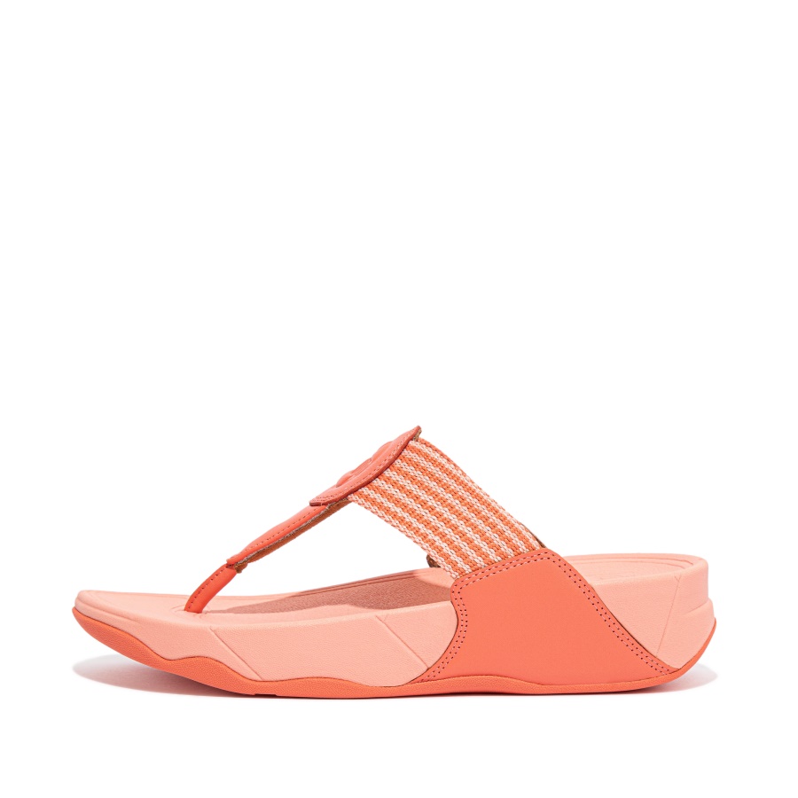 Fitflop Sandálias De Dedo Do Pé Com Tiras Finas Caqui