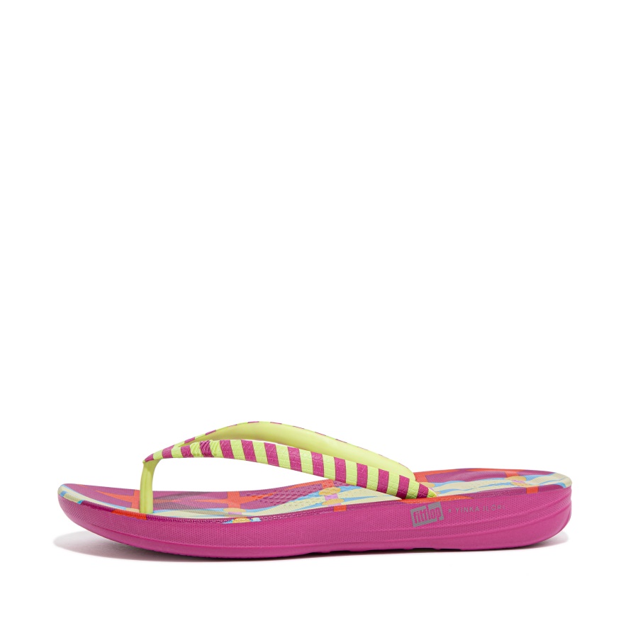 Chinelos Fitflop Limão-fúcsia