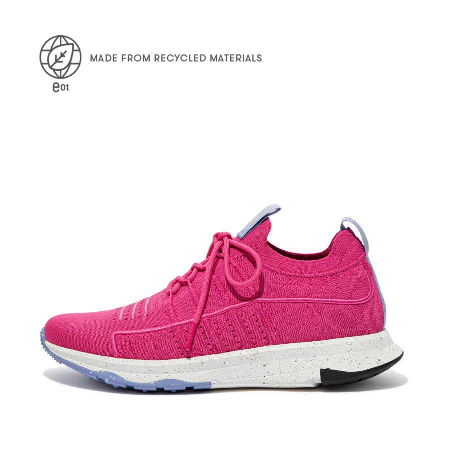 Fitflop Sapatilhas Esportivas De Malha Fúcsia Rosa