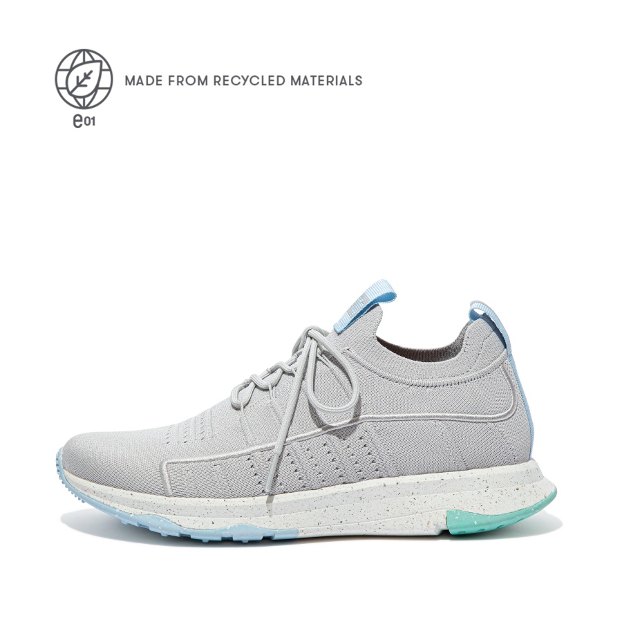 Fitflop Sapatilhas Esportivas De Malha Cinza Suave Mix