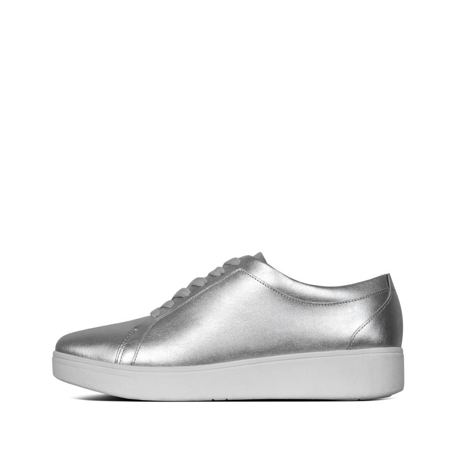 Tênis Fitflop Couro Prata