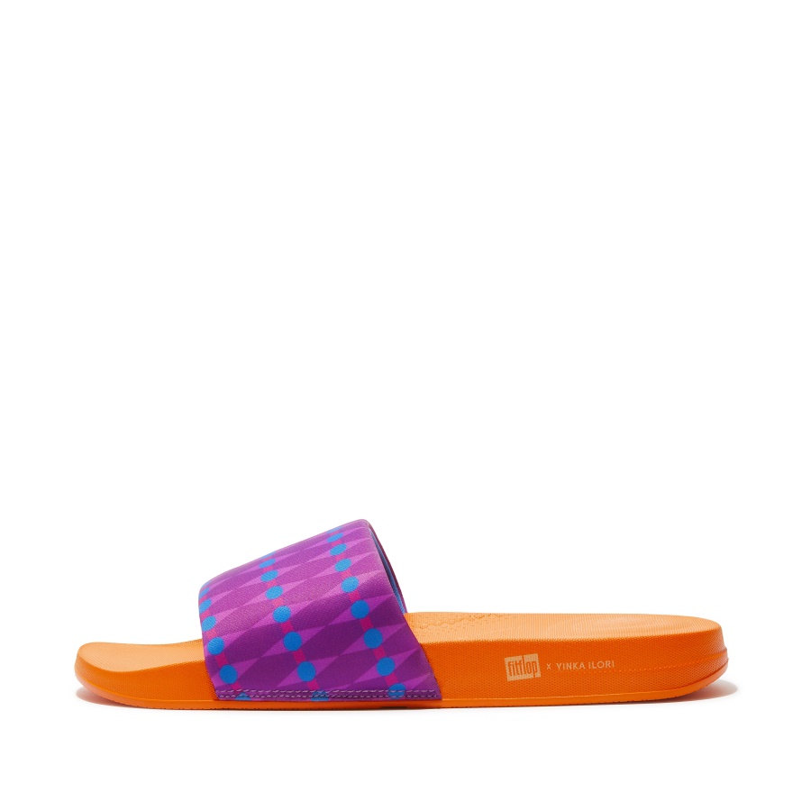 Fitflop Homens Slides Resistentes à água Neblina Violeta-azul