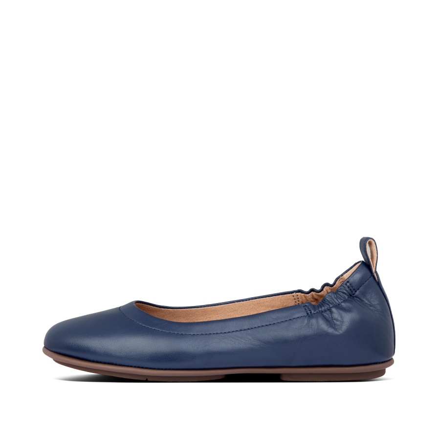 Fitflop Sapatilhas De Couro Macio Meia-noite Marinha
