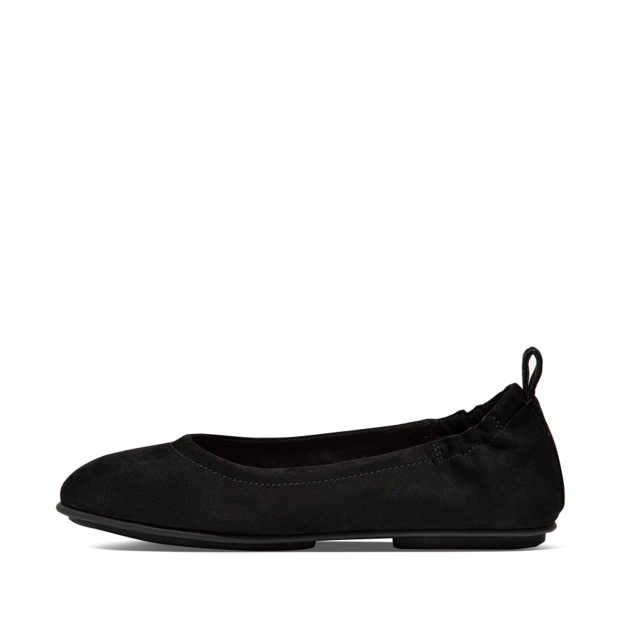 Fitflop Sapatilha De Camurça Todo Preto