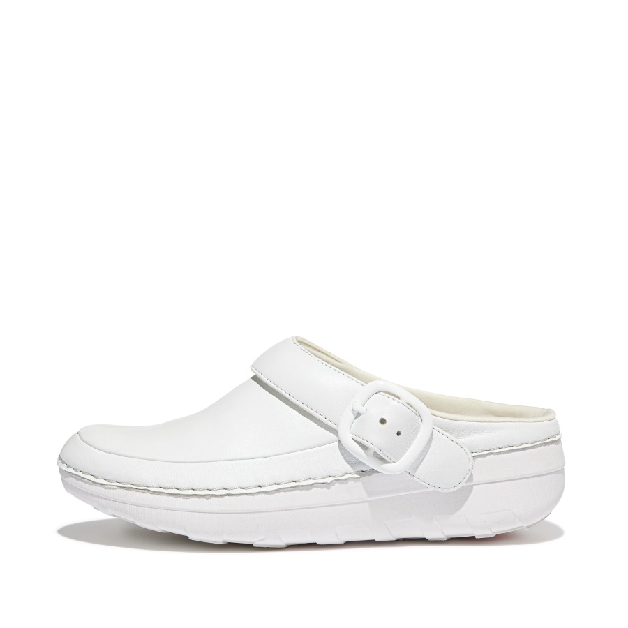 Fitflop Tamancos De Couro Superleve Urbano Branco