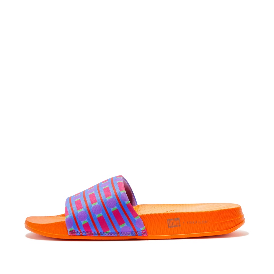 Fitflop Slides Resistentes à água Azul-framboesa